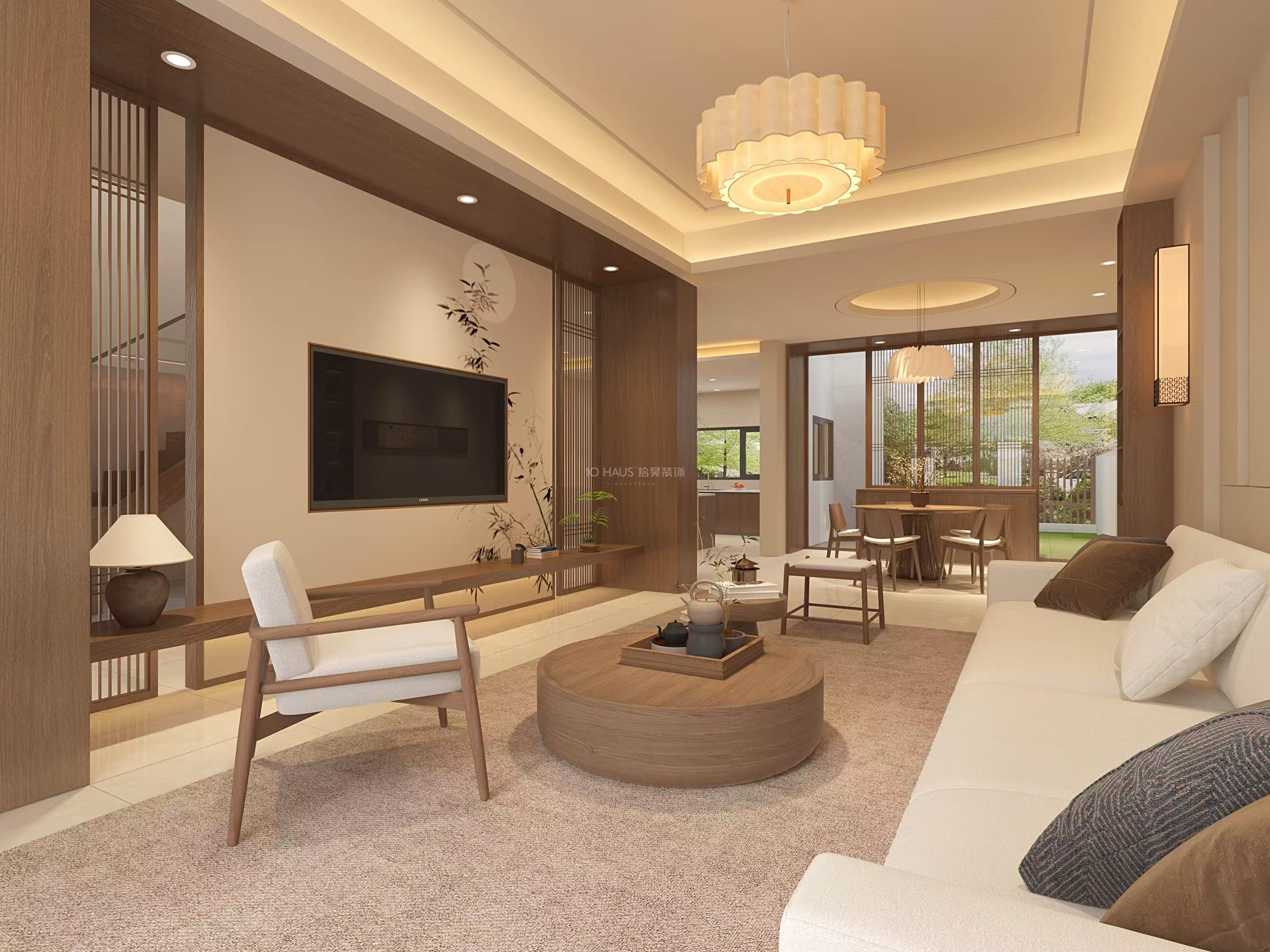 新津领地天府兰台206平装修设计【新中式】