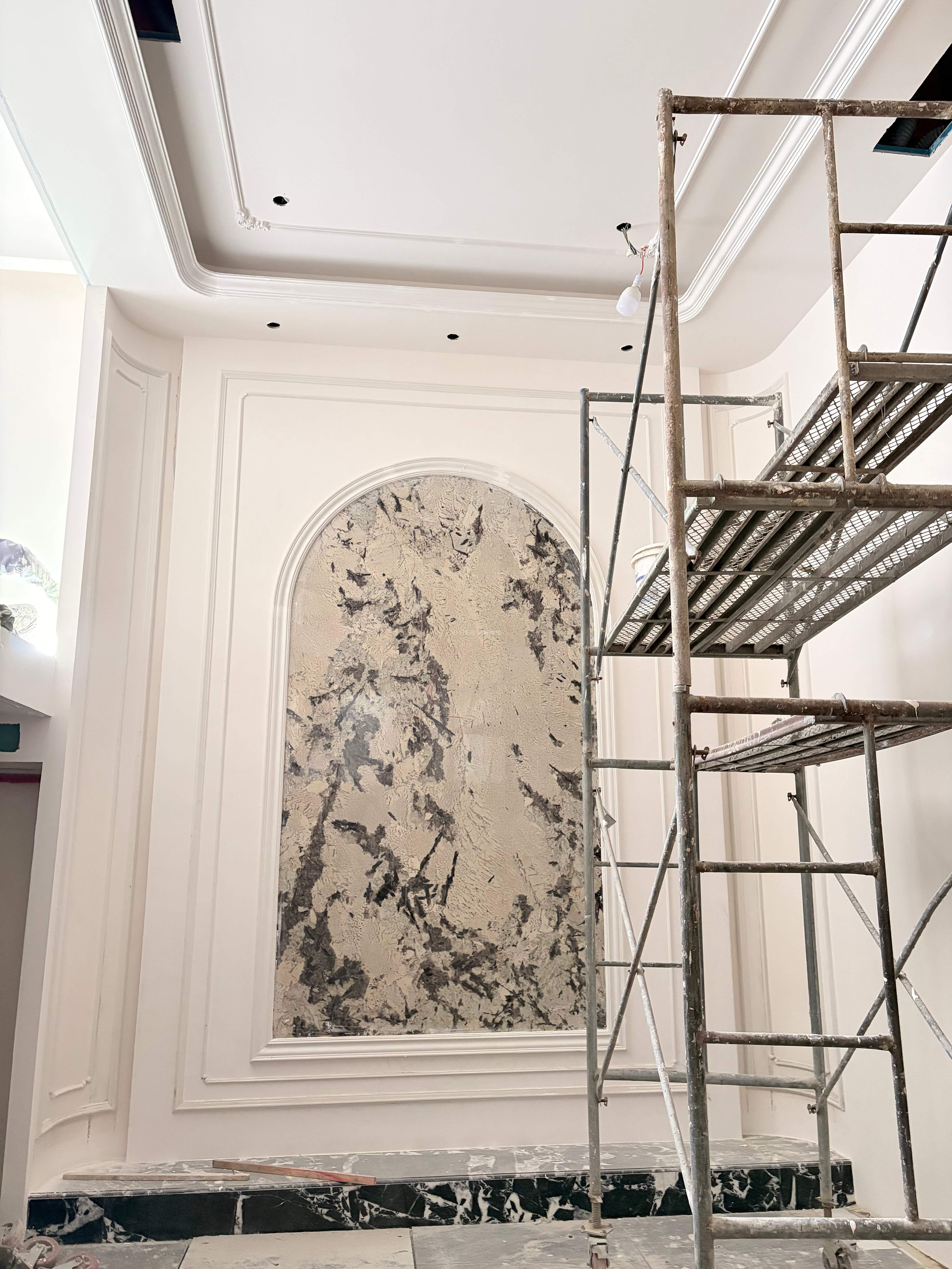 高线公园409㎡下叠装修施工中【法式】